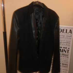 Zara Leather Blazer.